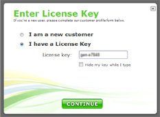 enter reimage license key